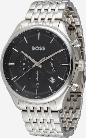 BOSS Black Аналогов часовник 'GREGOR' в сребърно: отпред