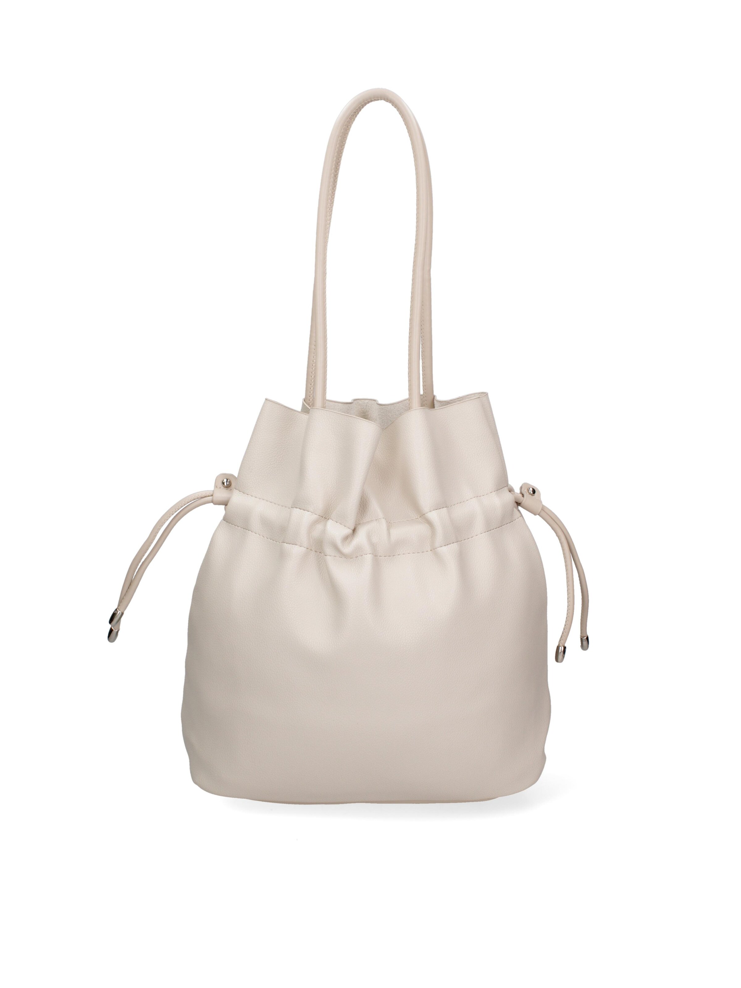 Borsa a spalla 'Borsa a Spalla Donna David Jones PVC con Zip e Manici Resina' di David Jones in beige