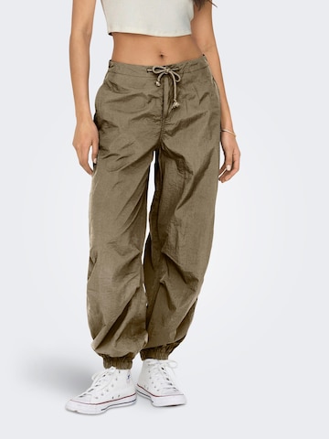 ONLY Loose fit Pants 'JOAN' in Green: front