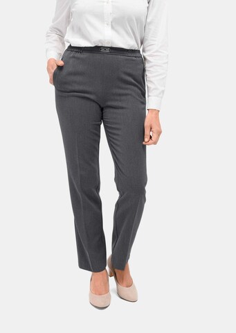 Goldner Regular Trousers 'Martha' in Grey: front