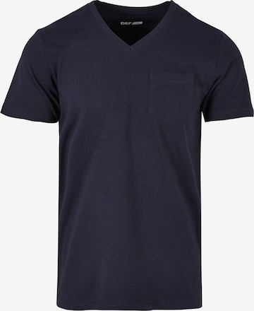 T-Shirt DEF en bleu : devant