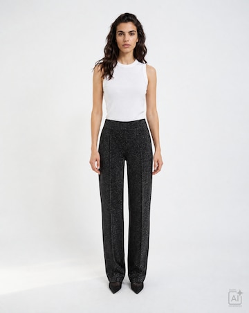 Milano Italy Regular Pants in Black: front