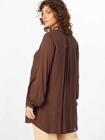 KAFFE CURVE Tunic 'Amber' in Brown