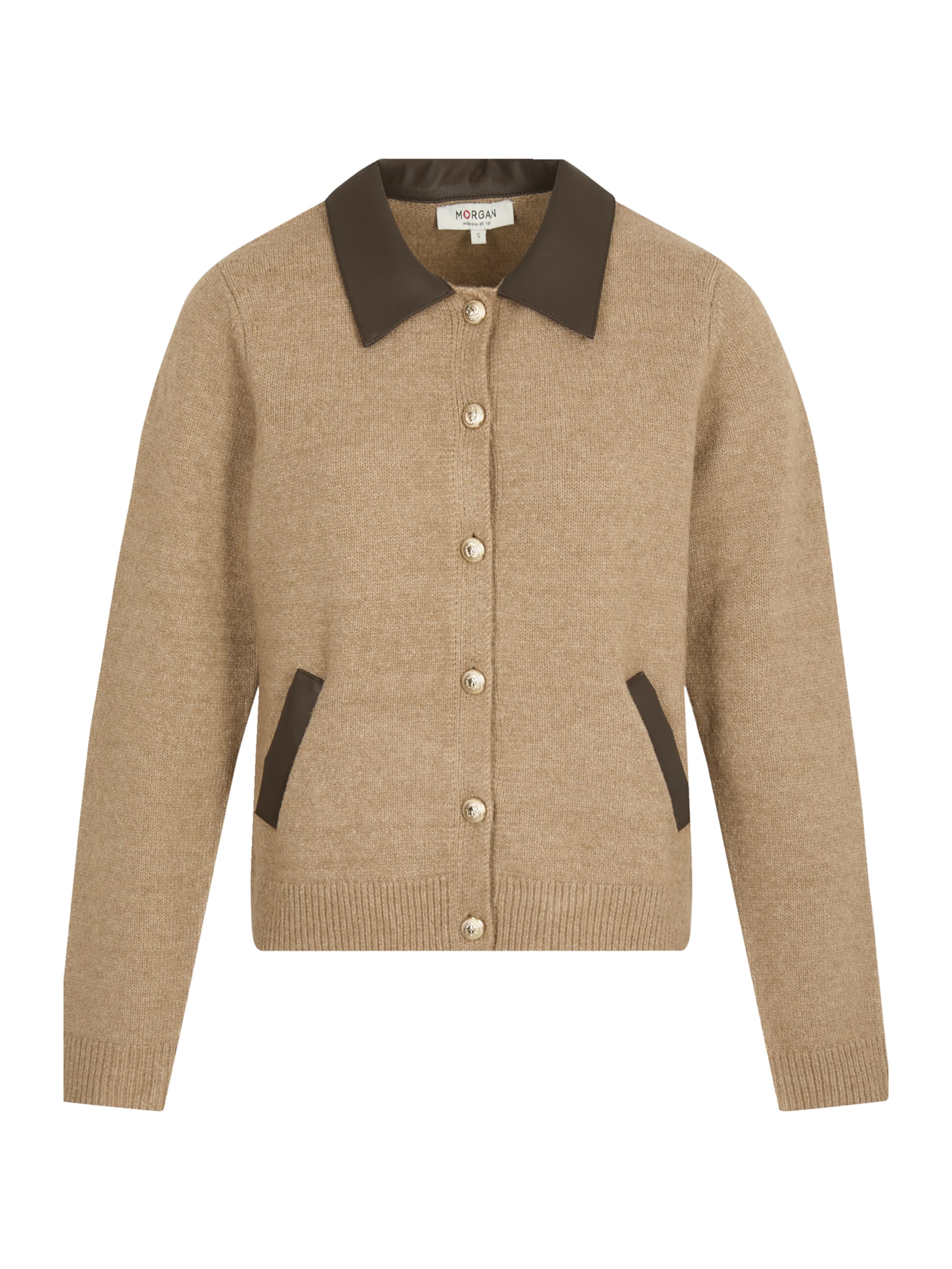 Morgan Kardigán - Hnedá: predná strana