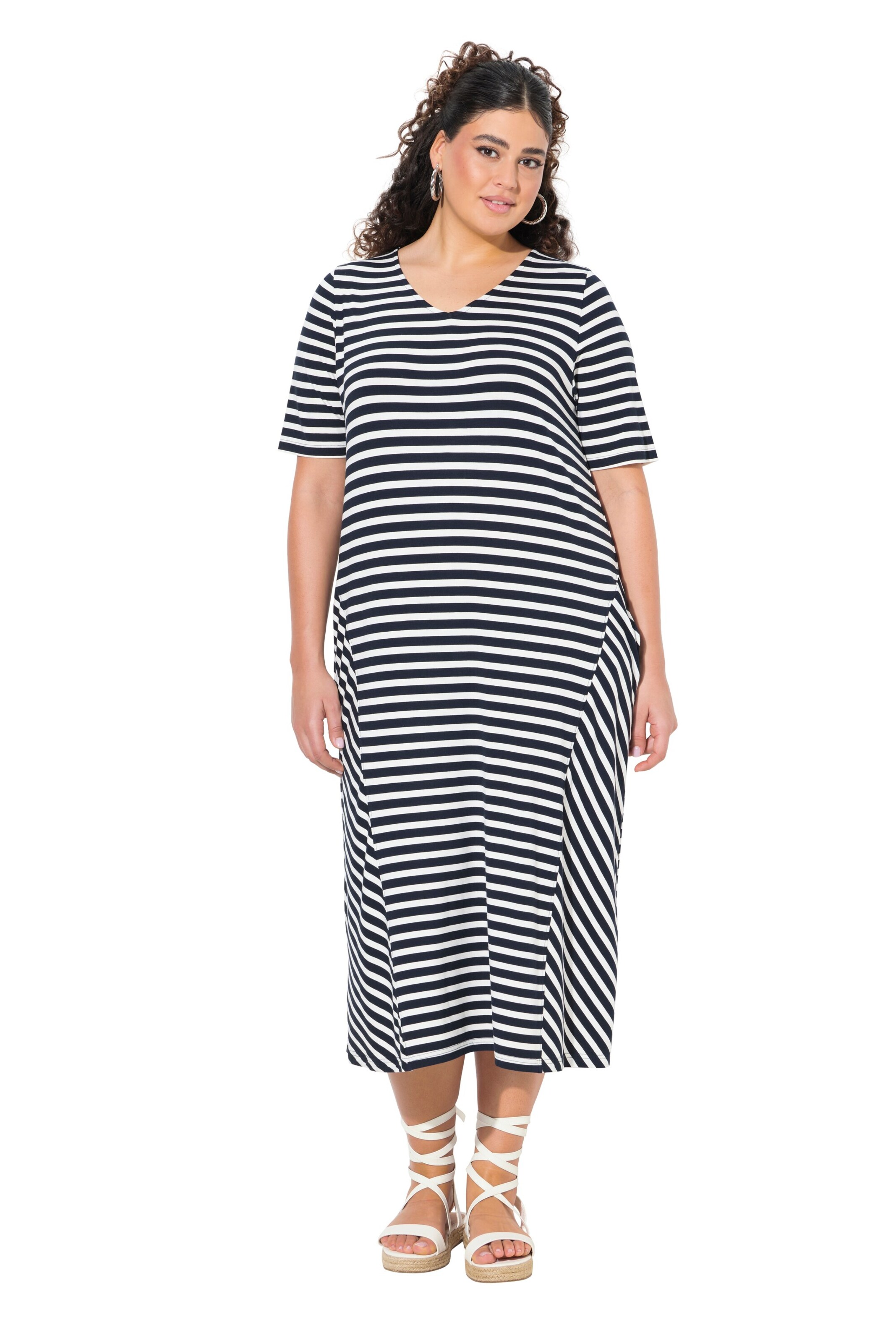 Ulla Popken Kjole i blå: forside