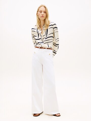 TOMMY HILFIGER Bluse in Weiß