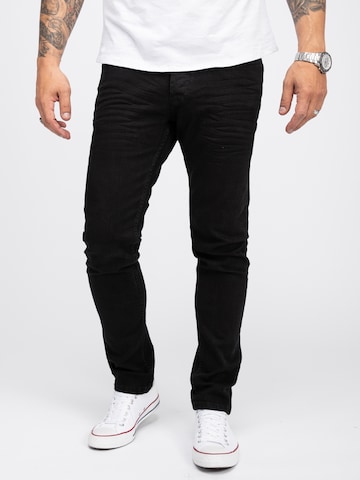 Rock Creek Slim fit Jeans in Black: front