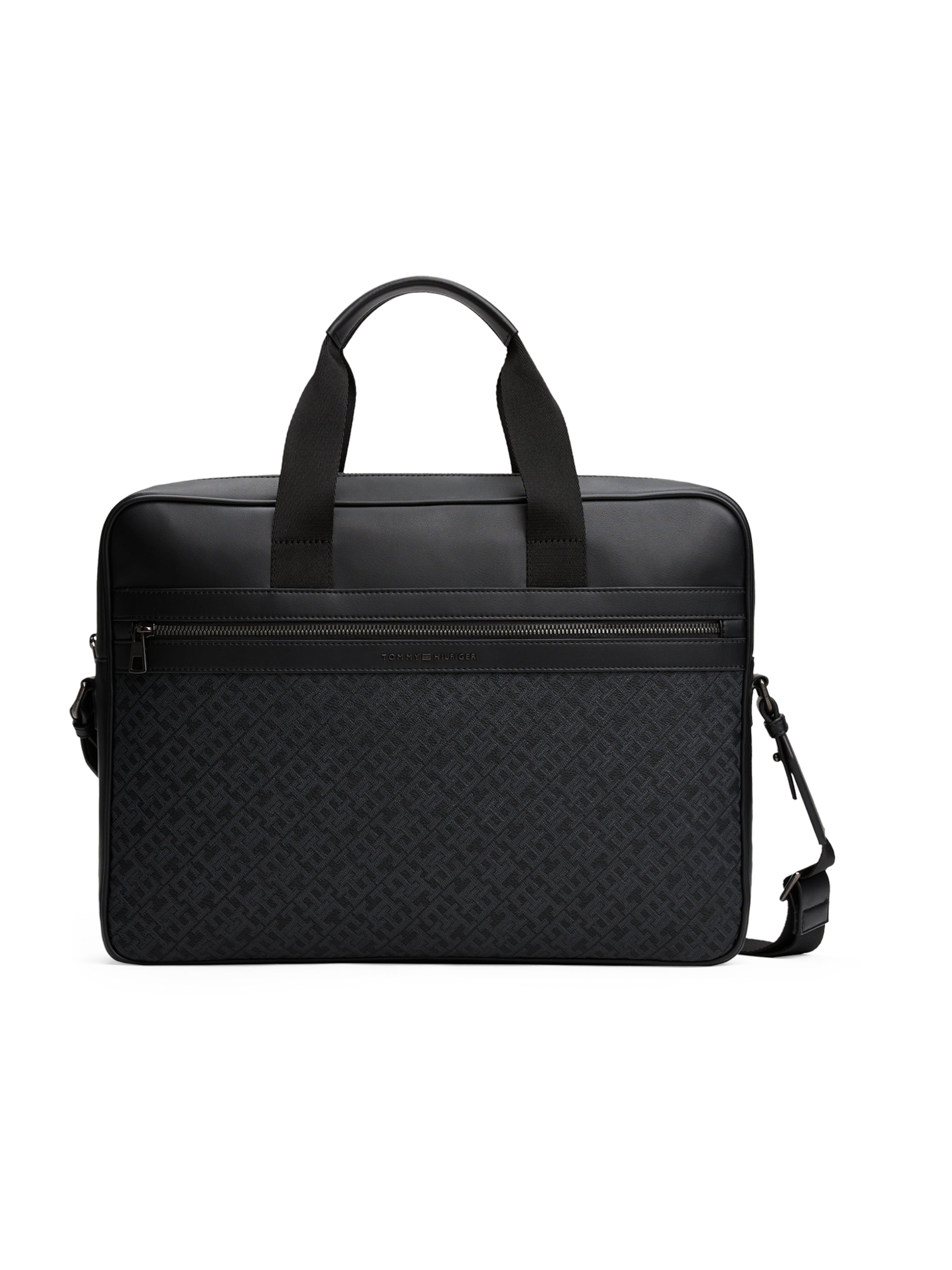 Borsa per laptop di TOMMY HILFIGER in nero: frontale