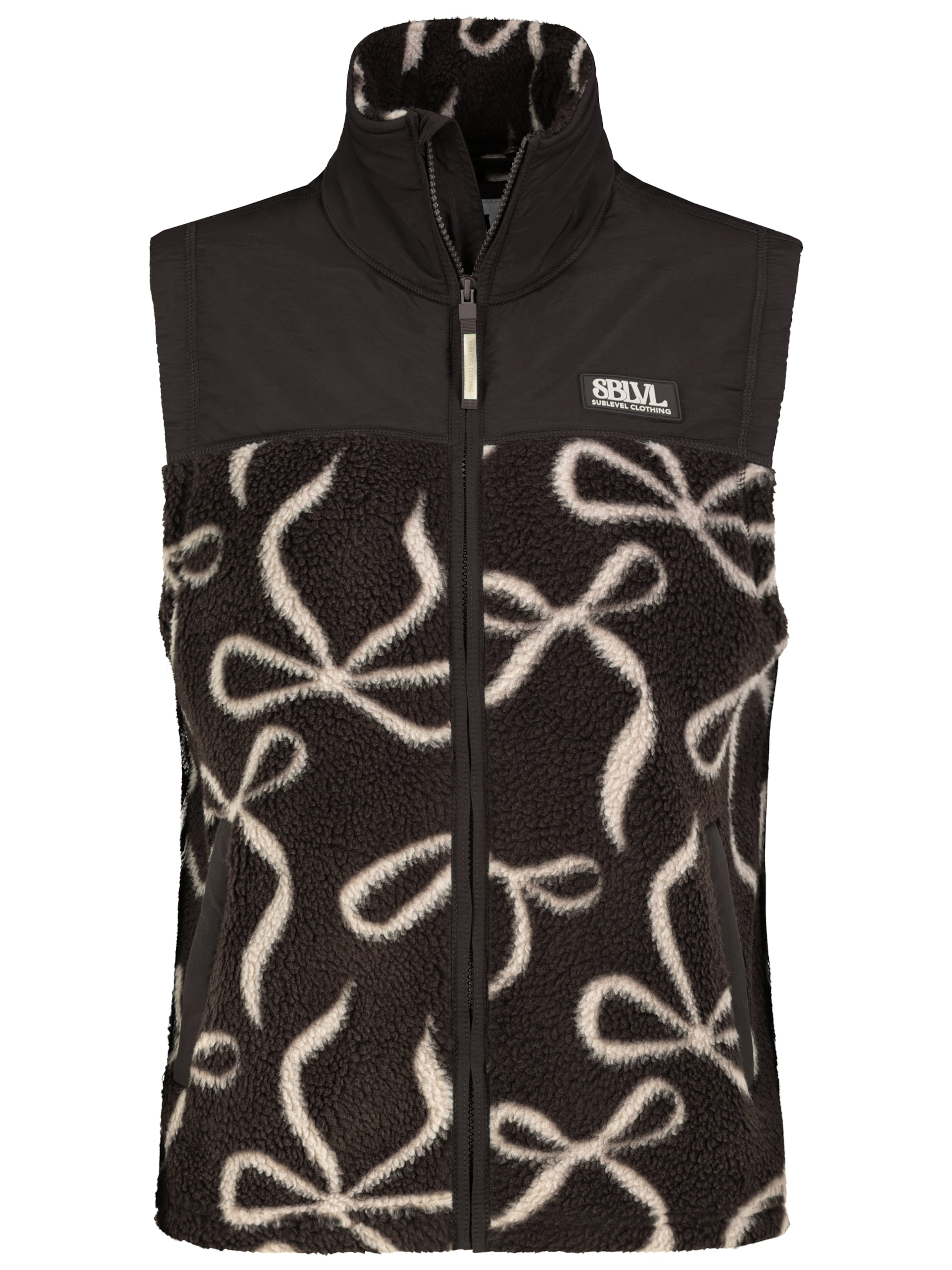 Sublevel Vest in Brown: front