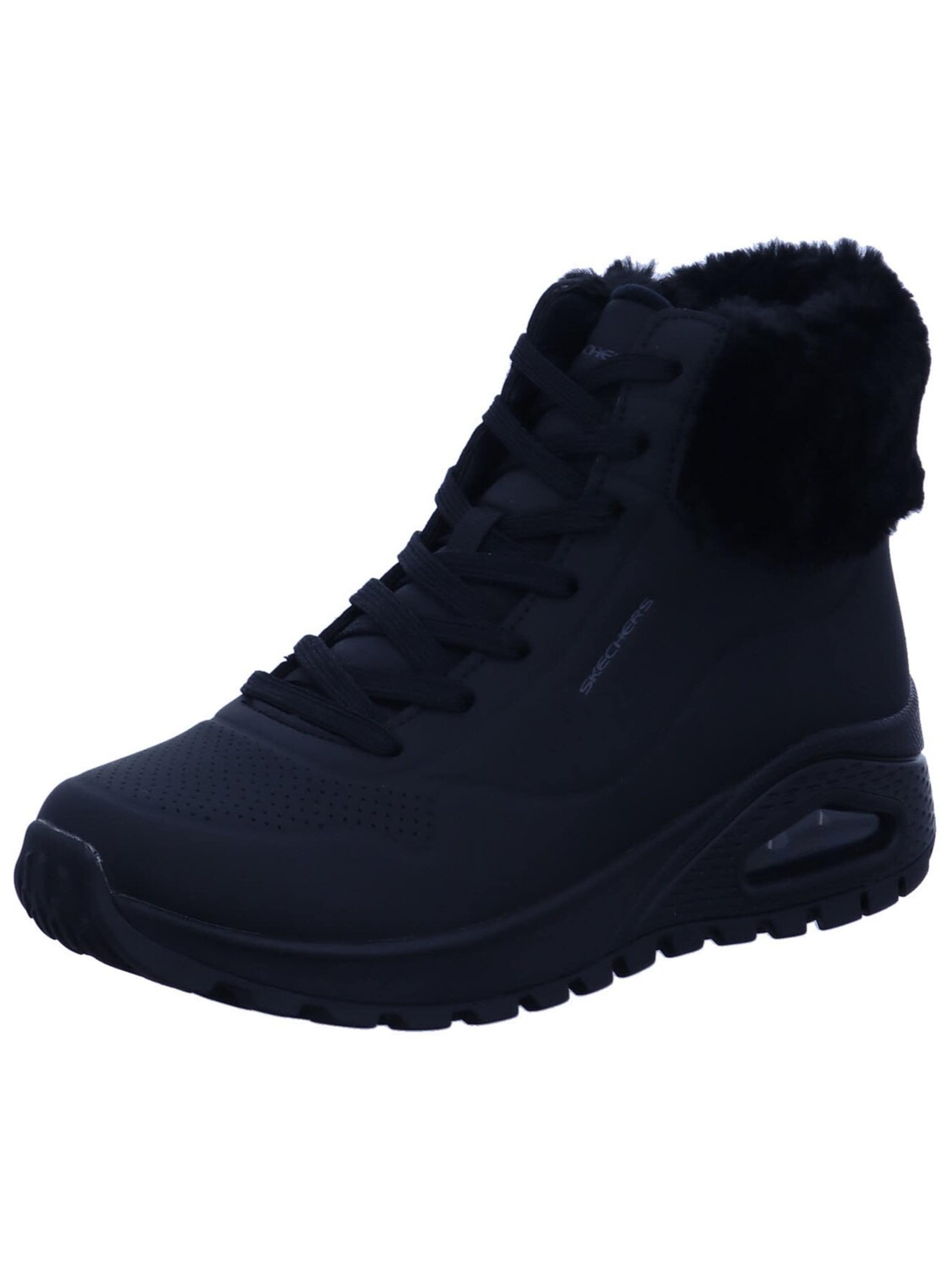 SKECHERS Boots 'Stiefel Damen 167274 BBK Kunststoff (Synthetik) in schwarz'‌‌‌‌‌‌‌‌ in Schwarz: Vorderseite