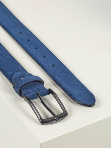 Howard London Bælte 'Howard Suede Belt Zack Blue' i blå