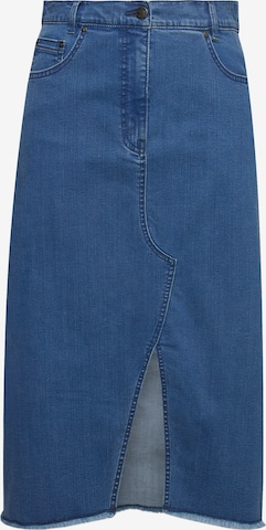 Ulla Popken Rok in Blauw: voorkant