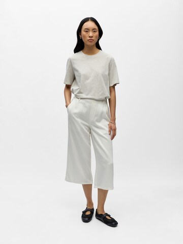 OBJECT Wide leg Trousers 'OBJFrame' in White