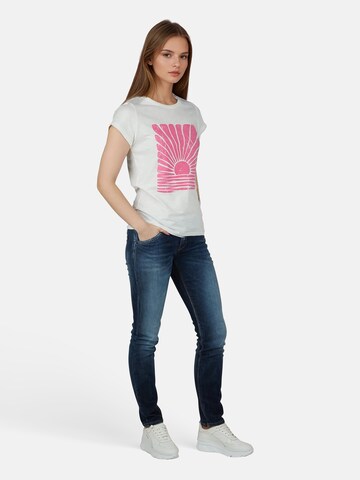 salzhaut Shirt 'Telte' in Wit