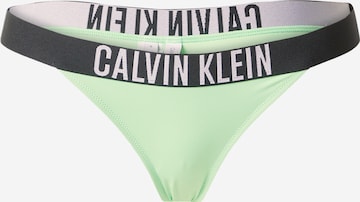 Calvin Klein Swimwear Bikini Bottoms 'Intense Power' in Green: front