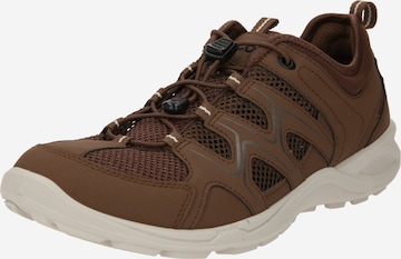 ECCO Athletic Lace-Up Shoes 'Terracruise' in Brown: front