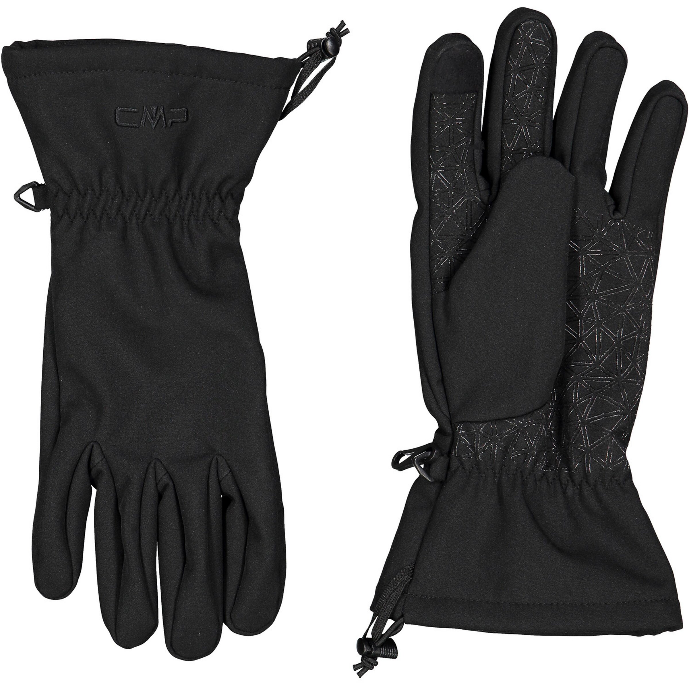 CMP Full Finger Gloves in Black: front