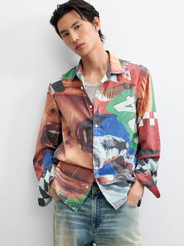 Desigual - Ajuste regular Camisa en rojo: frente
