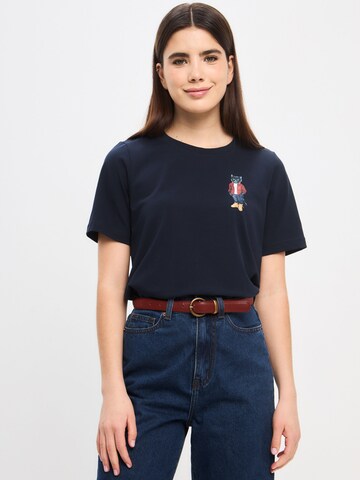 CAT by Maniita Lacitta Shirt in Blauw: voorkant