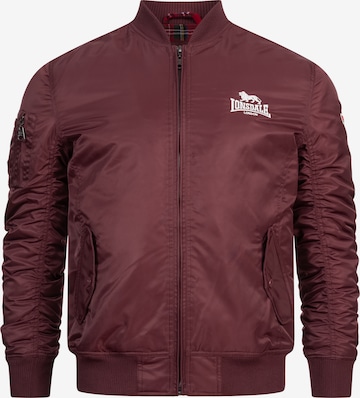 LONSDALE Демисезонная куртка в Красный: спереди
