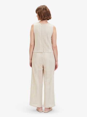 Vera Mont Jumpsuit mit Struktur in Beige