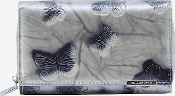 Jennifer Jones Wallet in Silver: front