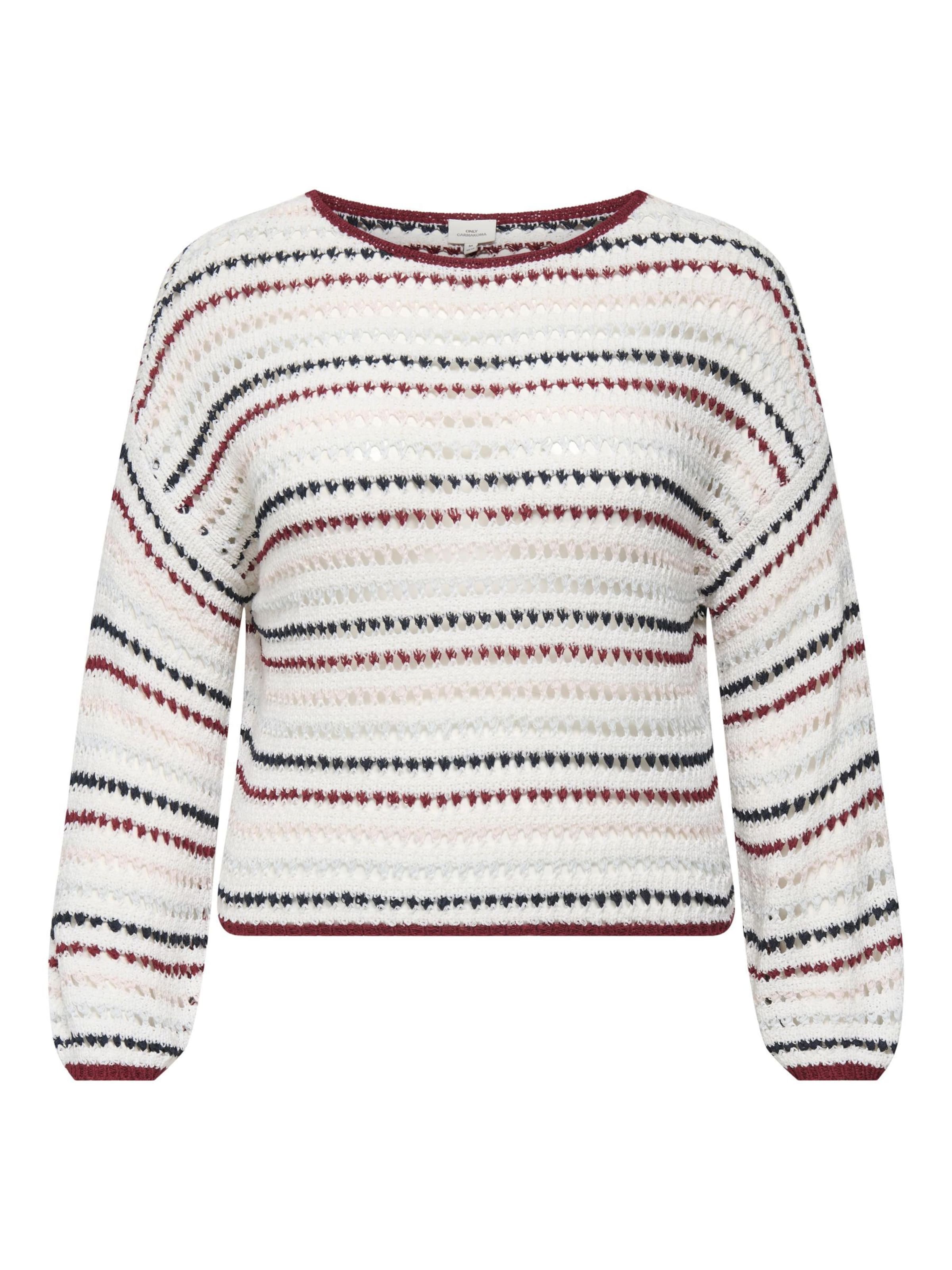 ONLY Carmakoma Pullover i hvid: forside