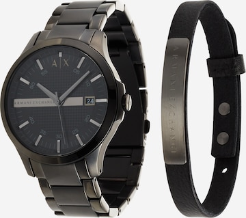 ARMANI EXCHANGE Armbanduhr in Schwarz: predná strana