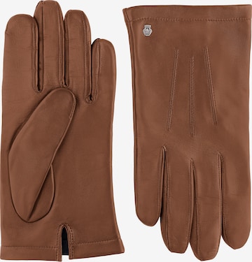 Roeckl Full Finger Gloves 'Wien' in Brown: front