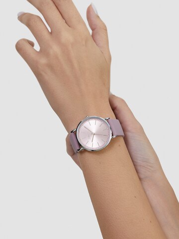 s.Oliver Analog Watch in Purple: front