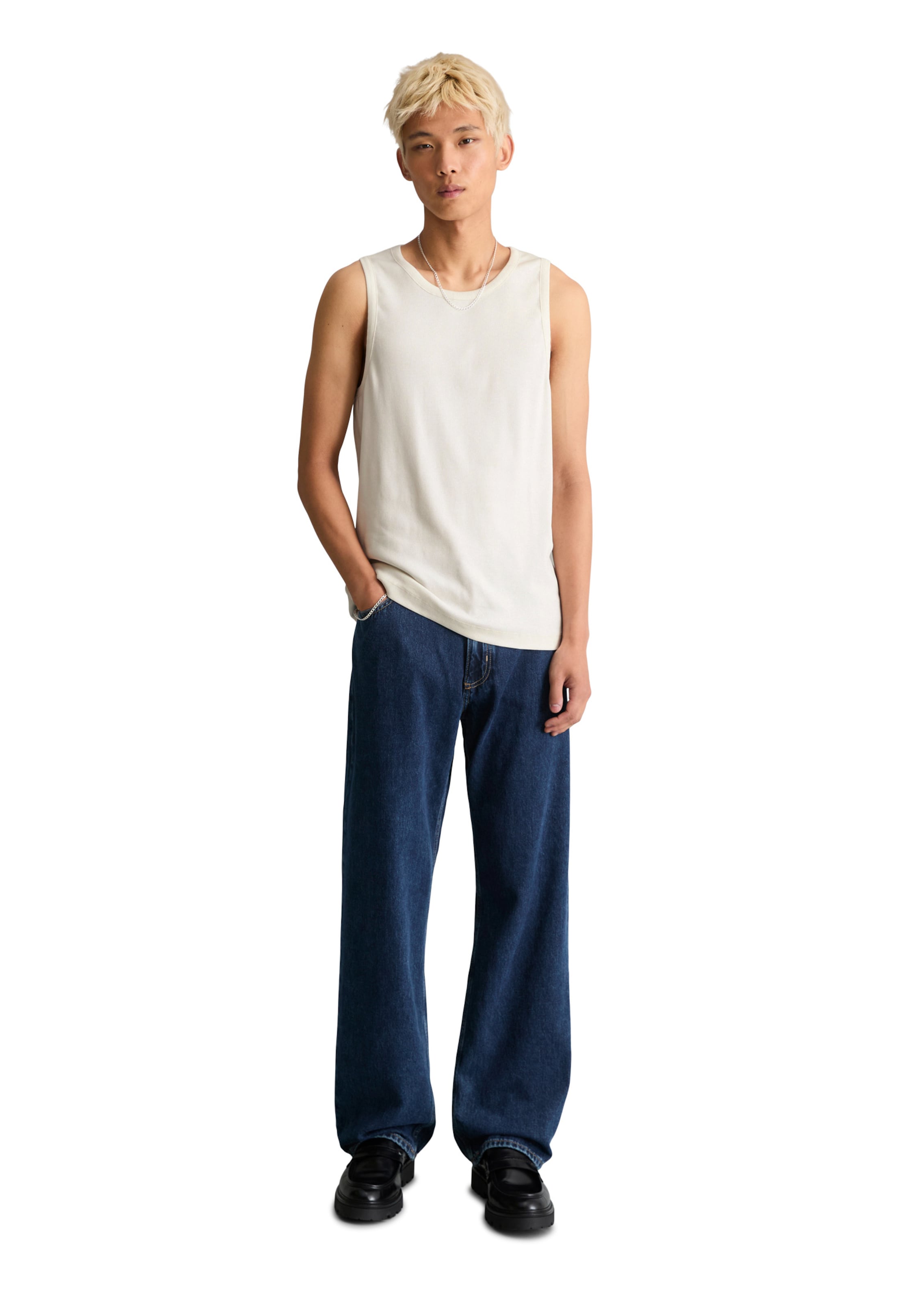 Marc O'Polo DENIM Wide leg Jeans 'Sten ' in Blauw