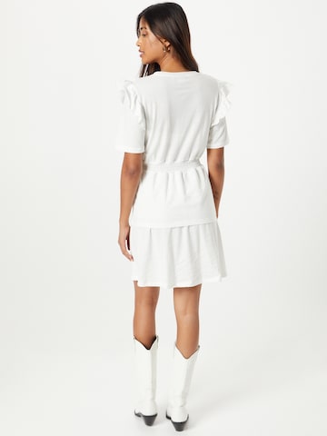 VILA Kleid 'RUFFLE' in Weiß