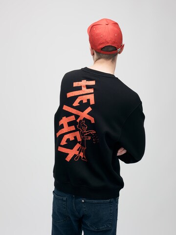ABOUT YOU x StayKid Mikina 'HEX HEX' – černá: zadní strana