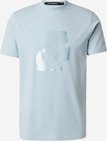 Karl Lagerfeld Тениска в синьо: отпред