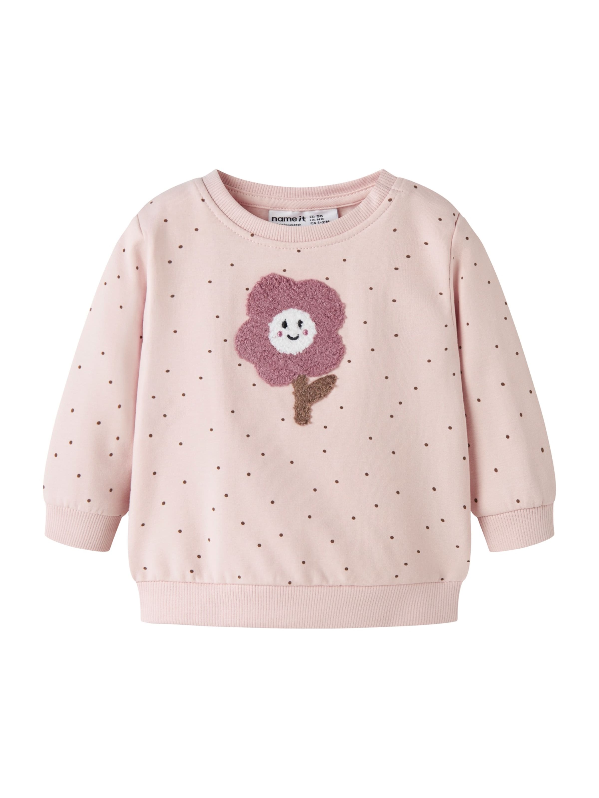 NAME IT Sweatshirt 'NBFLUELLE' i pink: forside