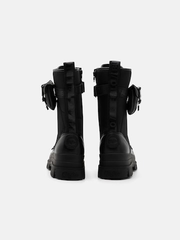 BUFFALO Fűzős csizma 'ASPHA' - fekete