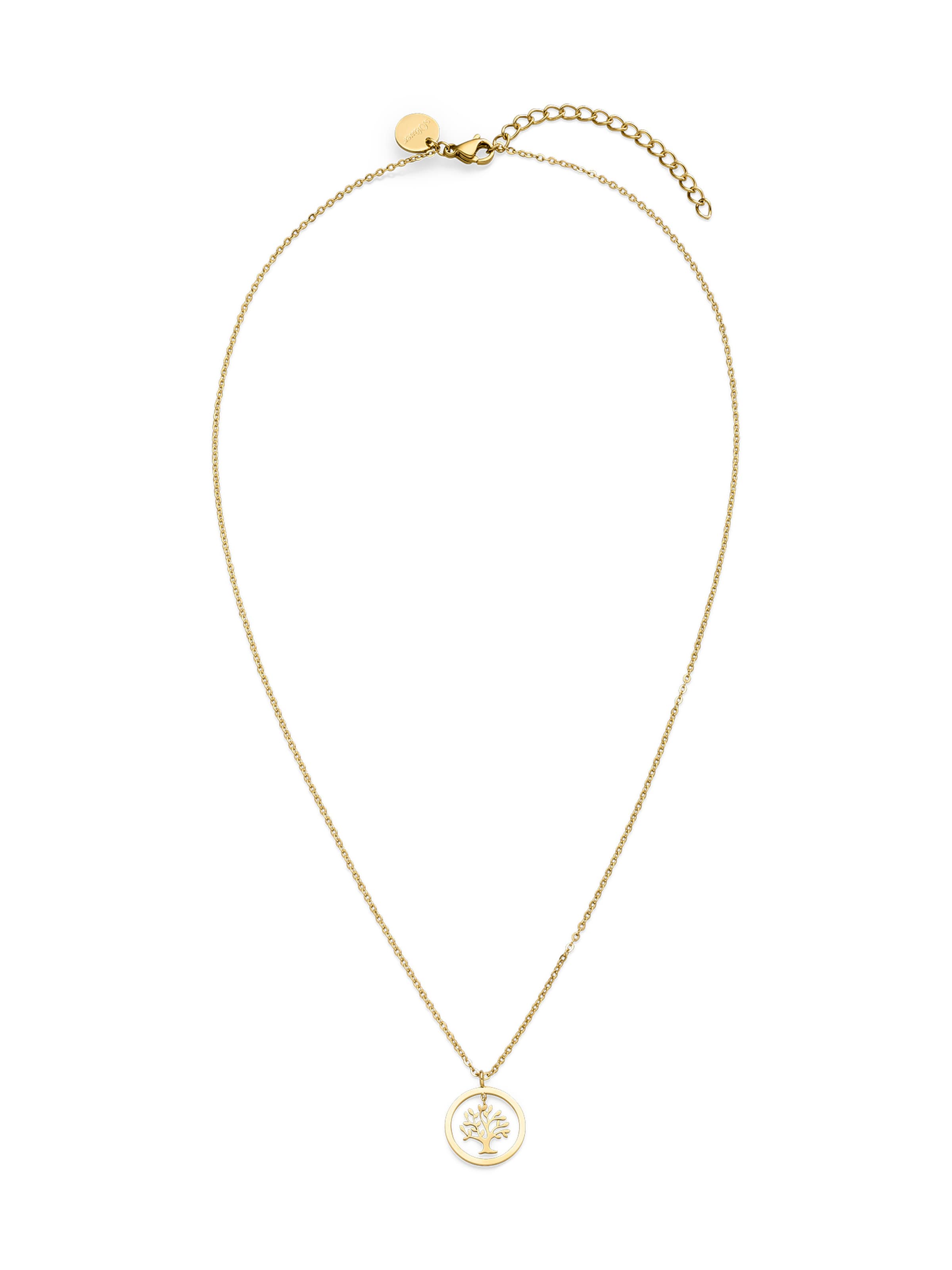 s.Oliver Kette 'Lebensbaum' in Gold: Vorderseite