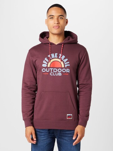 VANS Sweatshirt in Red: front