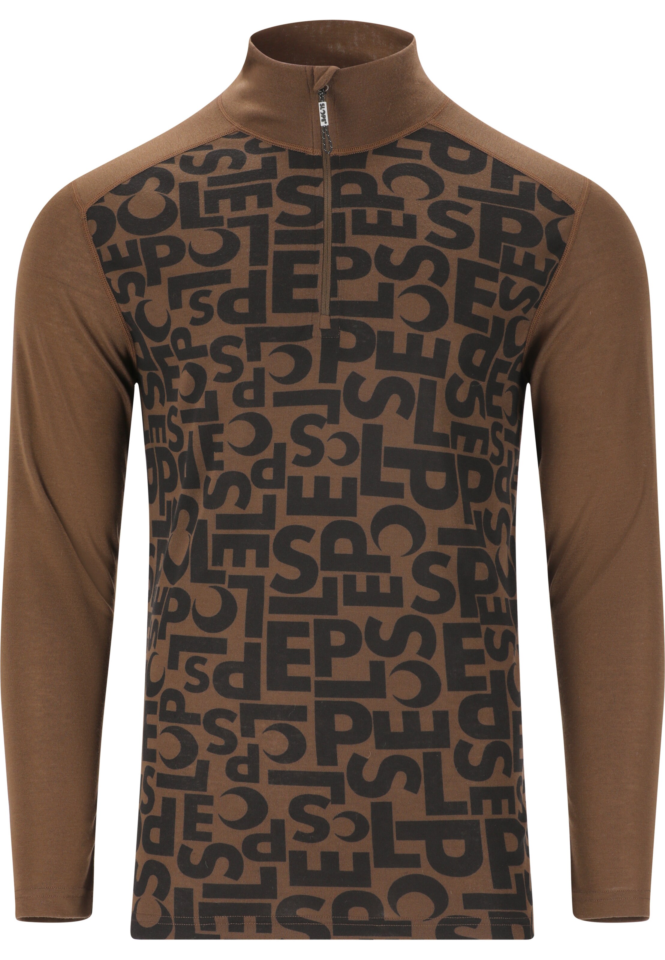 SLOPE Pullover 'Rei' in Braun: Vorderseite