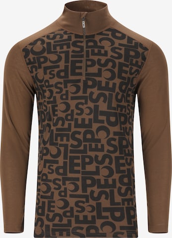 SLOPE Performance shirt 'Rei' in Brown: front