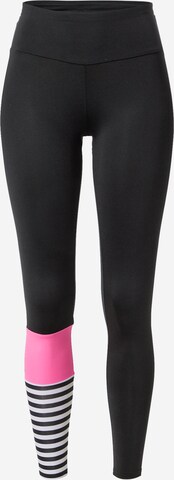 Skinny Pantalon de sport Hey Honey en noir : devant