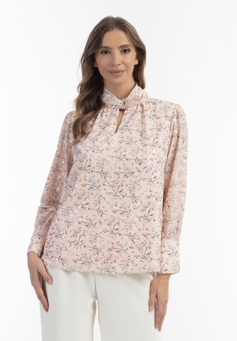 faina Blouse 'Caneva' in Roze: voorkant