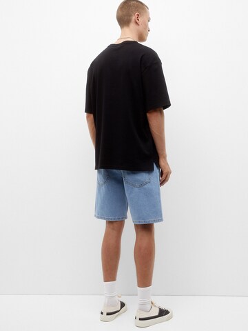 Pull&Bear Loosefit Shorts in Blau