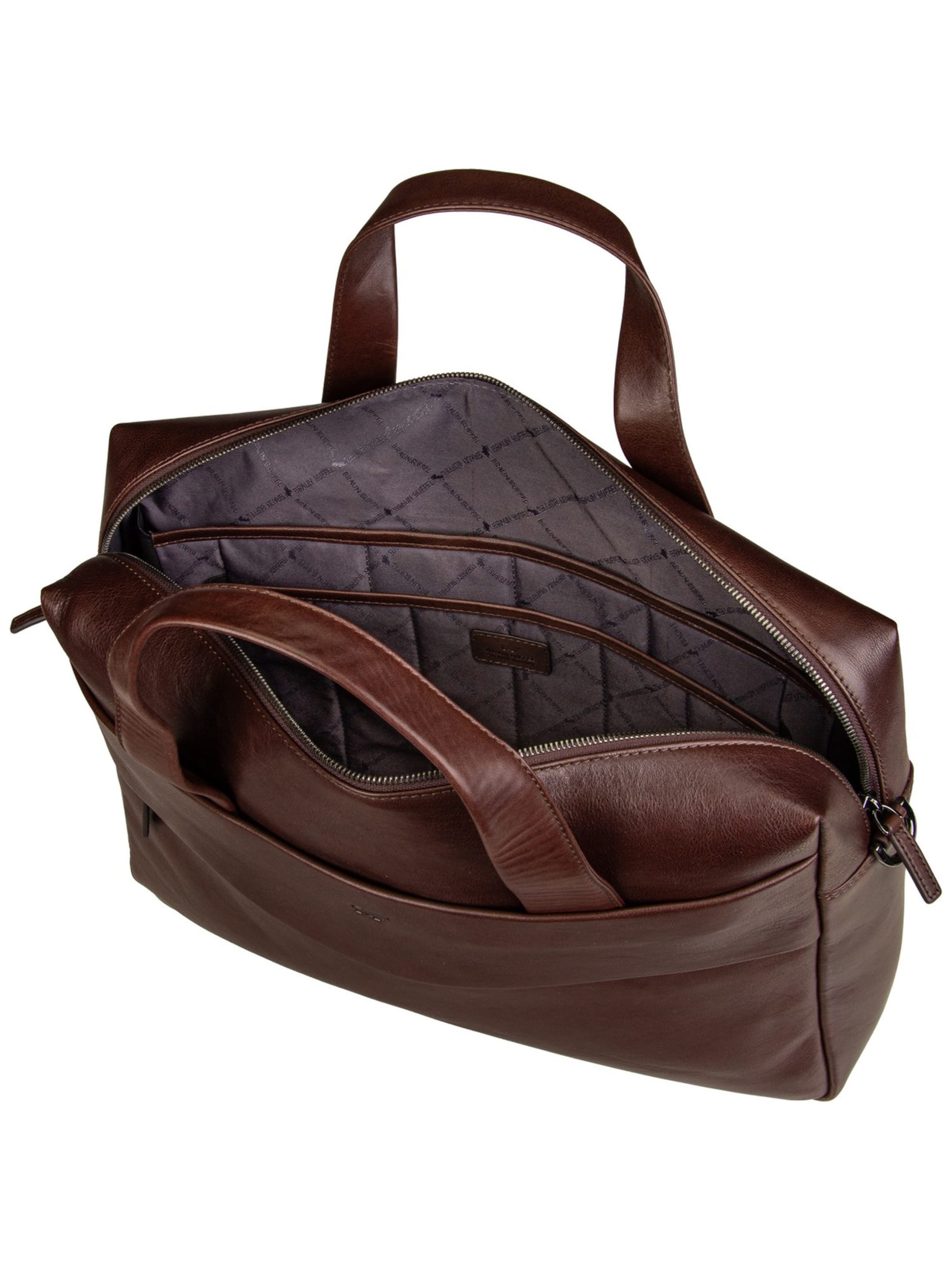 Braun Büffel Document Bag in Brown