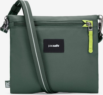 Pacsafe Schoudertas in Groen: voorkant