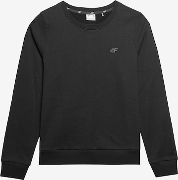 4F Sportief sweatshirt in Zwart: voorkant