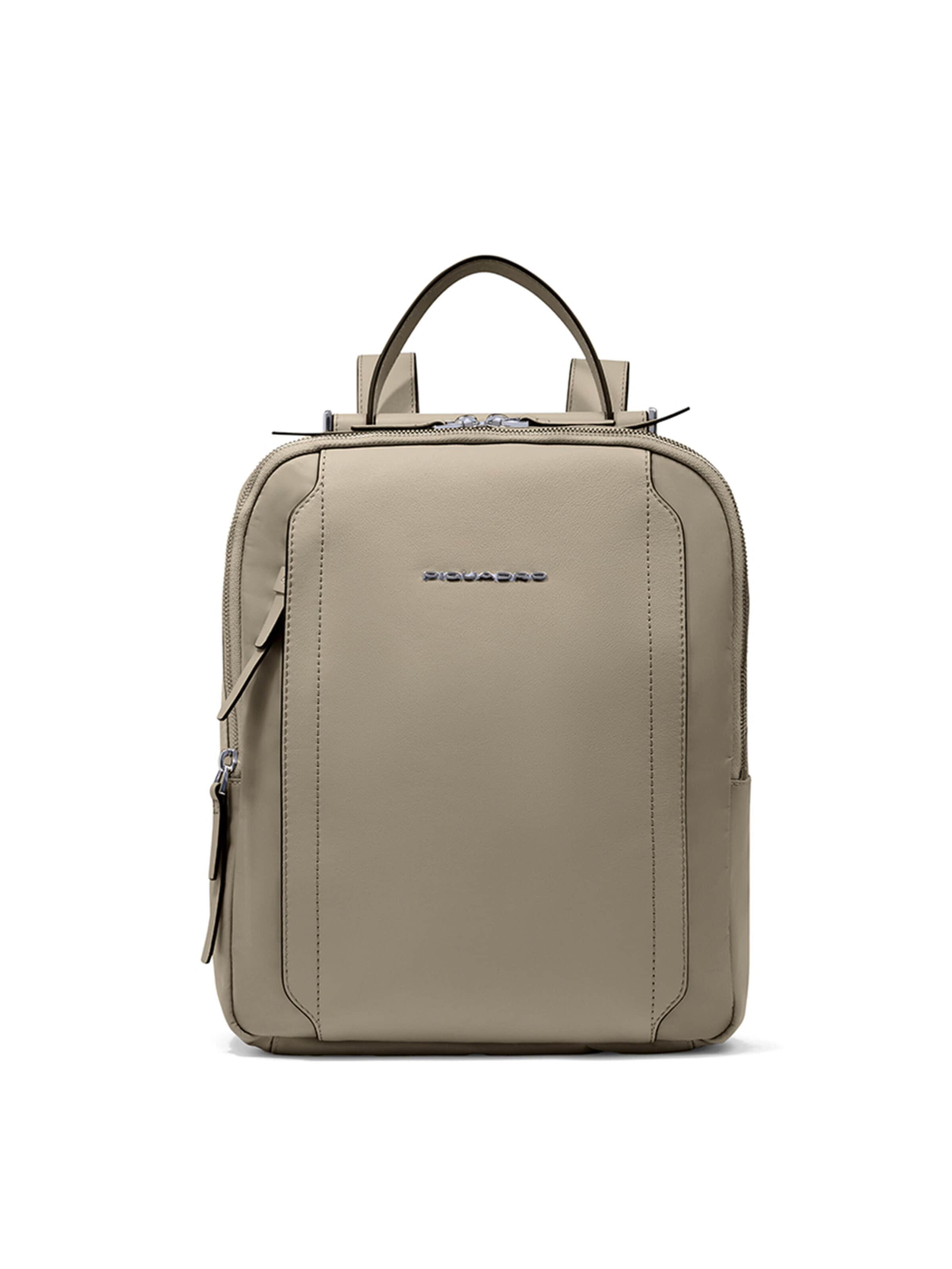 Piquadro Rugzak in Beige: voorkant
