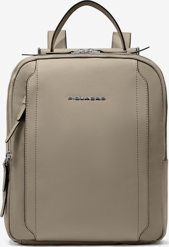Piquadro Rugzak in Beige: voorkant