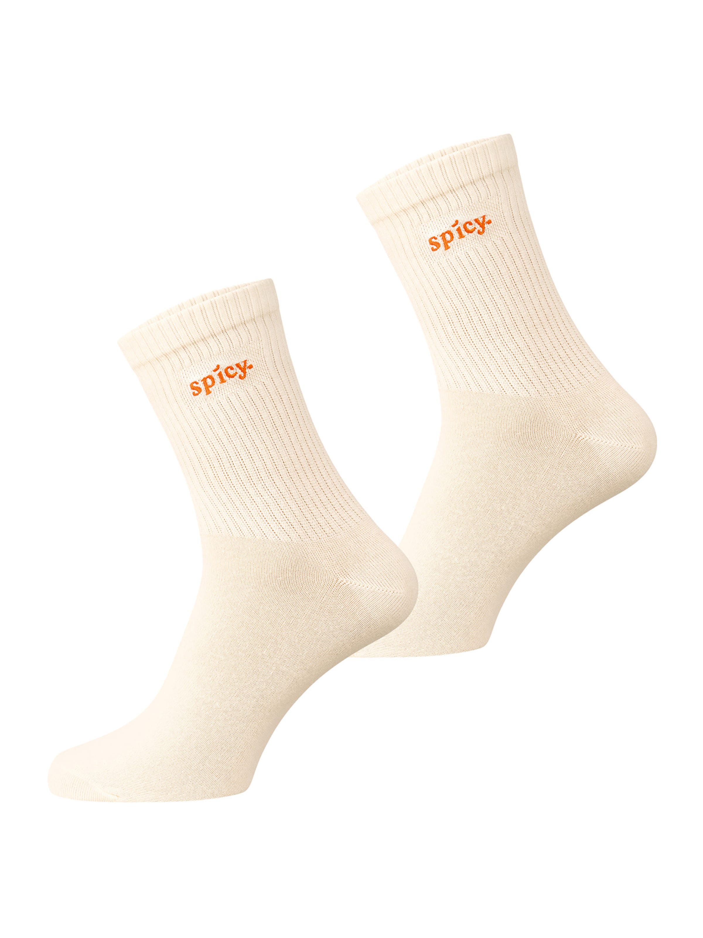 Nur Die Basicsocken ' Good Vibes ' in Gelb: Vorderseite
