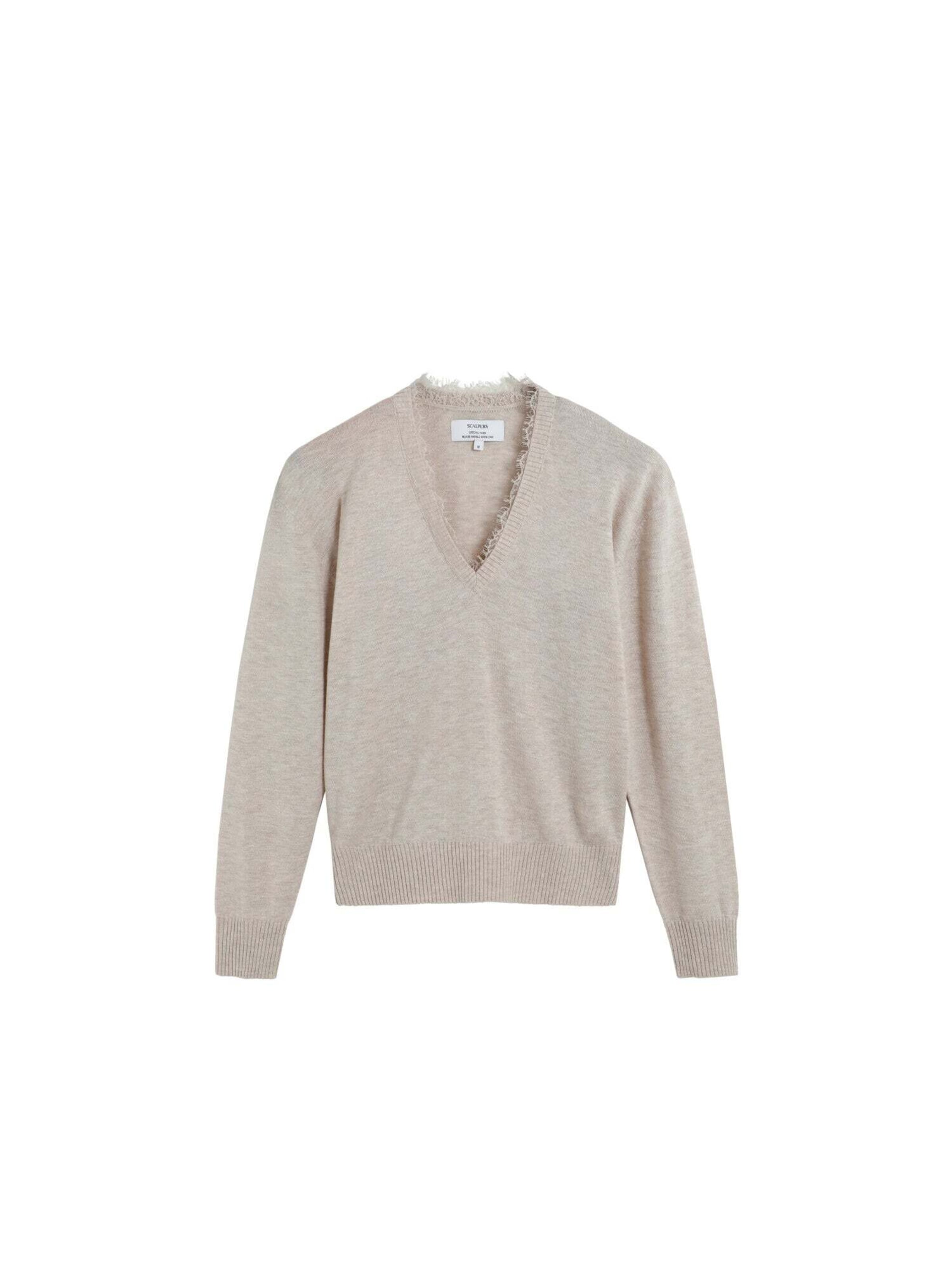 Scalpers Pullover in Beige: Vorderseite
